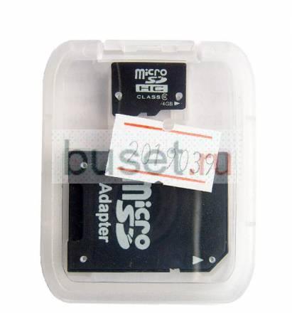 Карточка памятu microSD HC 4Гб + SD-адаптер Москва