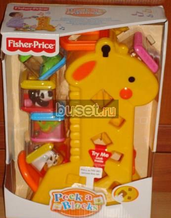 Новый Музыкальный жираф Fisher-Price (с кубиками) Санкт-Петербург