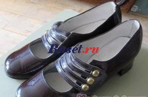 Винтажные туфли лаковые. 1973г. фабрика"Заря" Москва