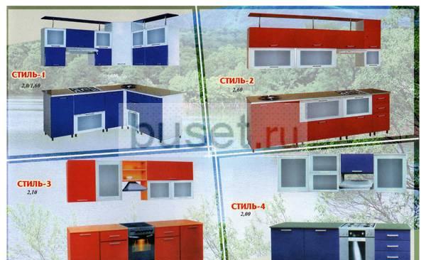 Мебель для кухни алюминивые фасады Москва