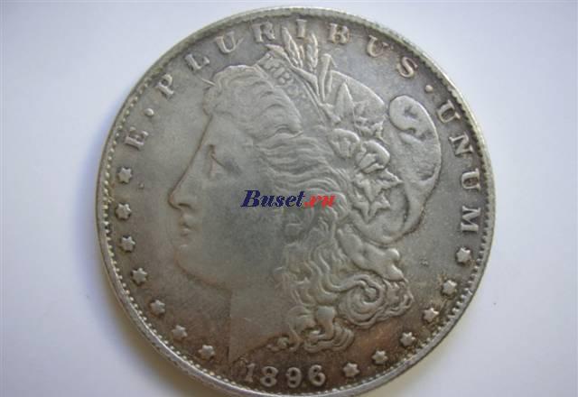 1 доллар 1896г. Morgan США (silver, XF) Москва