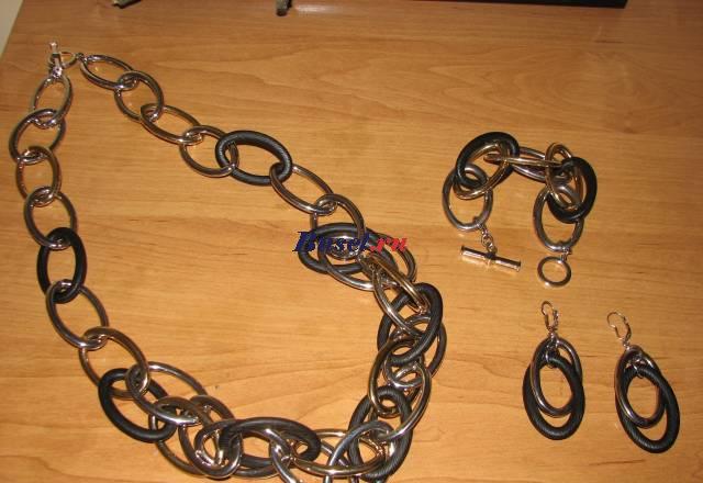 Комлект подвеска, браслет, серьги Москва