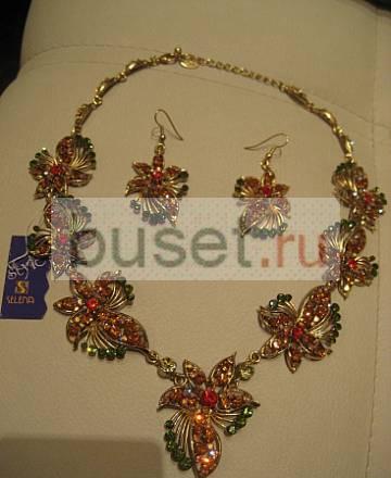 Колье и серьги (Selena), бижутерия, новое Москва