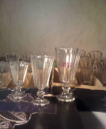 Новая хрустальные рюмки ( лафитники ) Москва