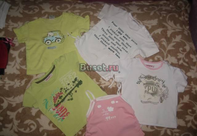Пакет бодиков и футболок д/дачи 74-80-86 Москва