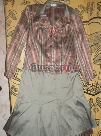 Костюм женский (48 размер), пончо Санкт-Петербург