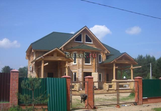 Дом 340 М2 из бревна Ф24 Москва