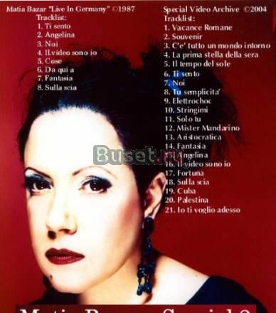 Matia Bazar * Special 2 DVD Collection * Москва