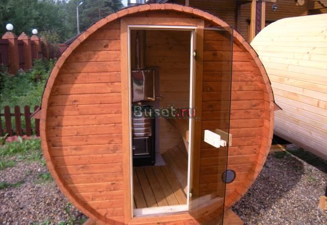 Баня-бочка под ключ Москва