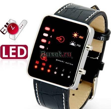 Бинарные Binary Наручные часы LED Диодные Москва