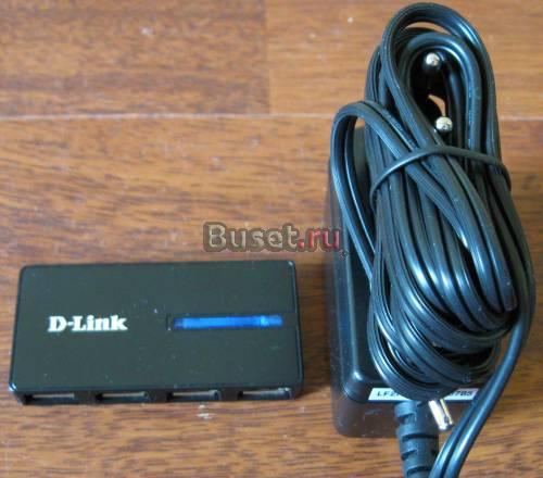 USB хаб на 4 порта с блоком питания D-Link DUB-104 Подольск