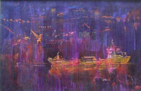 Картина картон масло 1971 г. 1  f-artplanet.ru Москва
