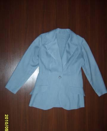 Пиджак серо-голубой, б/у, торг Уфа