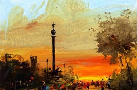Картина холст акрил . 2а   f-artplanet.ru Москва