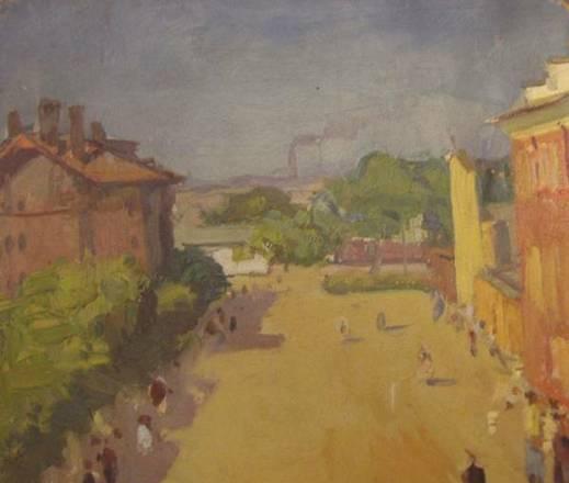 Картина холст масло 1960 г. 4а  f-artplanet.ru Москва