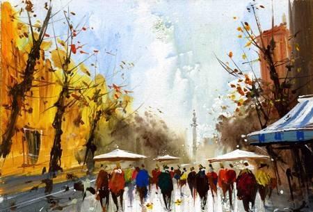 Картина холст акрил 2008 г. 9  f-artplanet.ru Москва