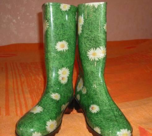 Цветные резиновые сапоги р.39, 40 Москва