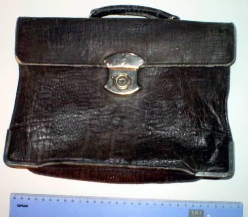 Кожаный школьный портфель портфельчик 1950-е гг Челябинск