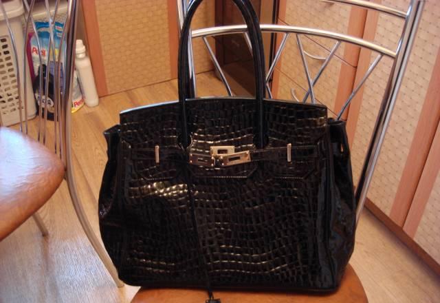 Hermes черная лаковая Москва