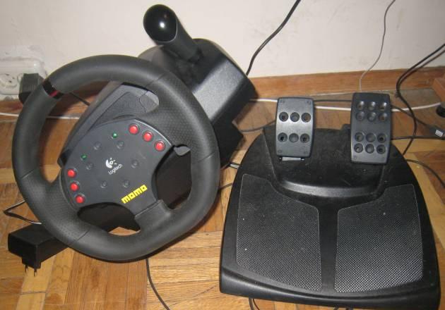 Руль Logitech momo Racing Force Feedback Wheel Москва