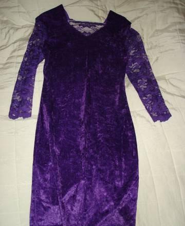 Платье из велюра Москва