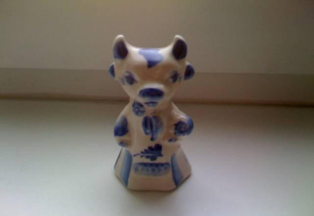 Корова. Гжель. Фарфор. коровка. буренка Москва