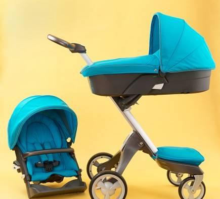 Stokke xplory 2В1 б.У голубая в идеале Москва