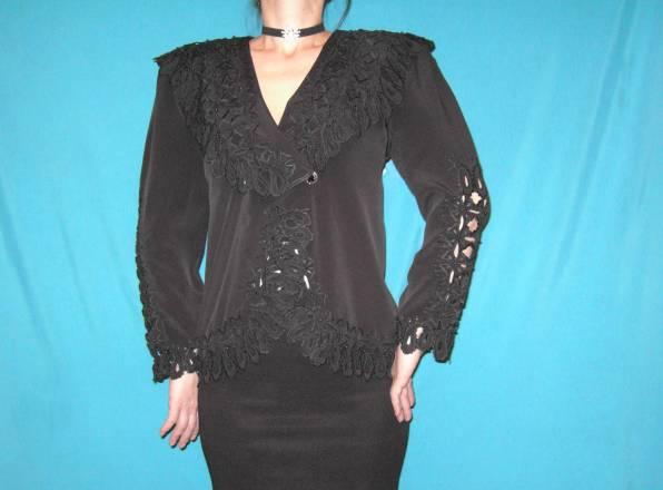 Нарядная черная блузка 48-50 р-р Санкт-Петербург
