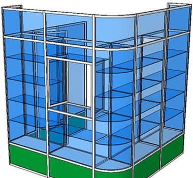 Киоск витрина прилавки полки заказать Уфа