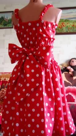 Платье новое, а ля стиляги, яркое красное, 42-46 Москва