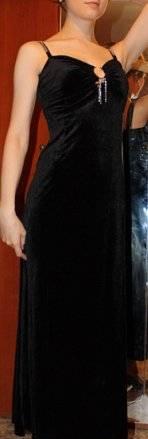 Бархатное чёрное платье Санкт-Петербург