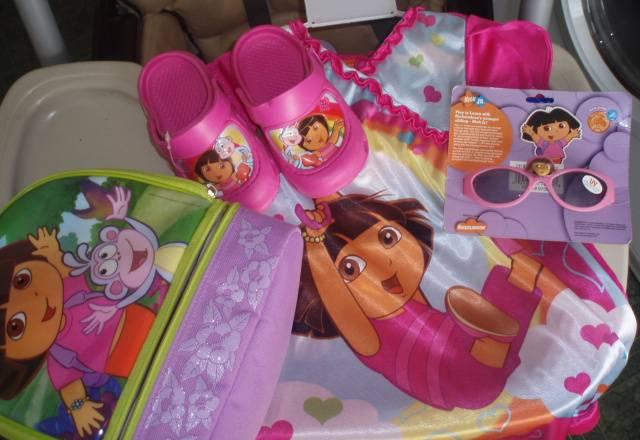 Dora nickelodeon комплект кроксы,очки,платье,сумка Санкт-Петербург