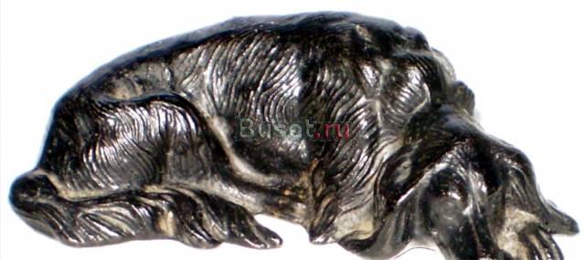 Малое пресс-папье Лежащий сеттер Чугун без клейма Челябинск