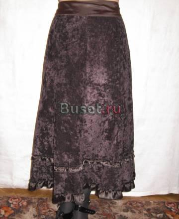 Новая коричневая вельветовая юбка 52-54 р-р Санкт-Петербург