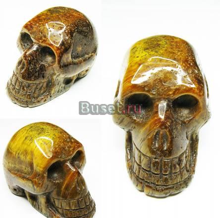 Уник фиг / череп / из тигр глаза зап.европа Москва