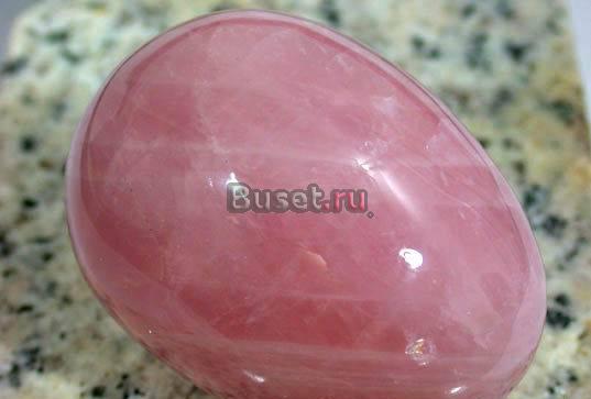 УНИК.ЯЙЦ ИЗ РОЗ КВАРЦА ЗАП.ЕВР 20 ВЕК Москва