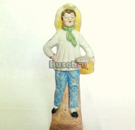 Мальчик с рыбой Статуэтка Фарфор Германия 1930г Владивосток