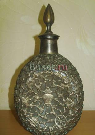 Старинная бутыль в медной() оплетке Москва