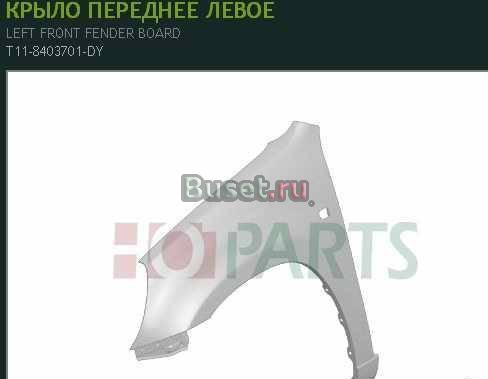 Крыло для Чери Тигго Москва