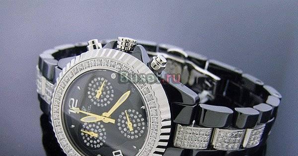 Часы с бриллиантами  Керамика с бриллиантами 3 Кт Москва