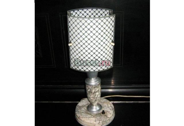 Лампа настольная, из камня, старая Москва