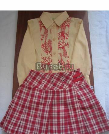 Блузка, юбка, свитер (Этти Детти) рост 122 Москва