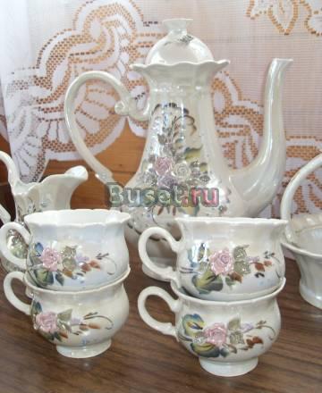 Чайный сервиз ручной работы лепка узора Москва