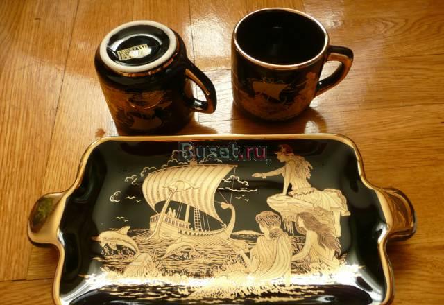 Кофейная пара с греческой краснофигурной росписью Москва