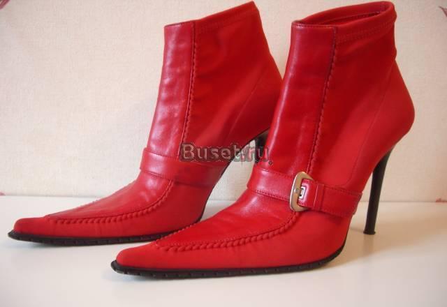 Эффектные красные ботинки braude (Италия /весна) Санкт-Петербург