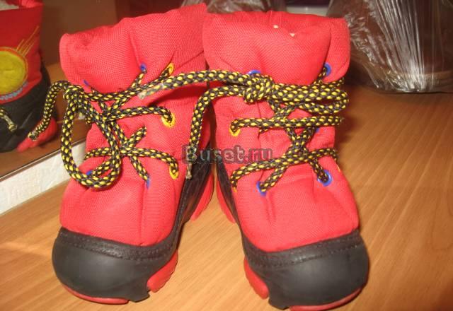 Сапожки красные зимние на шнурках Ростов-на-Дону