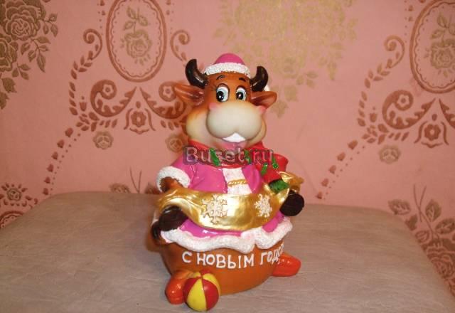 Корова  копилка (с новым годом N33) Москва