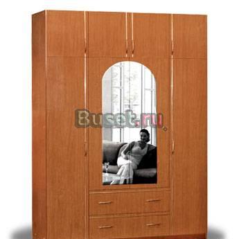 Шкаф Соло 4х-створчатый распашной с ящиками Москва