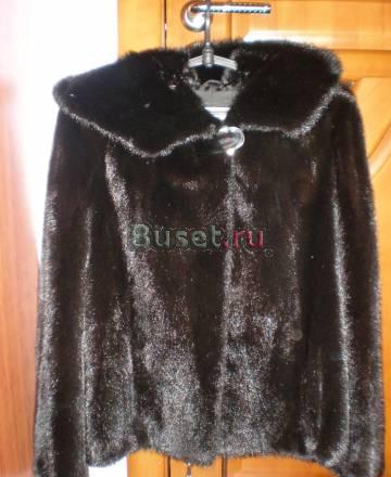 Продаю норковый полушубок с капюшоном, разм. 42-44 Москва