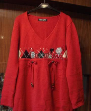 Джемпер на кокетке из тонкой шерсти, новый Санкт-Петербург